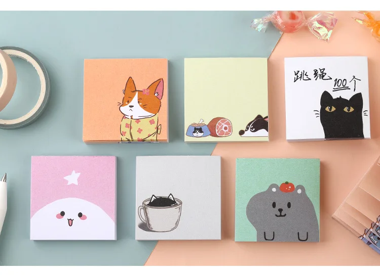 Kawaii Mood Cartoon Loose Leaf Pattern Memo Pad
