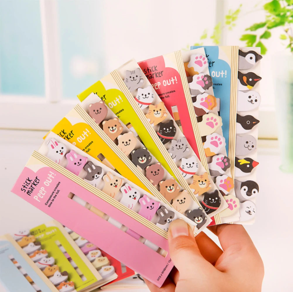 Kawaii Stationery Animal Sticky Paper Notes Kawaii Stationery Animal Sticky Paper Notes