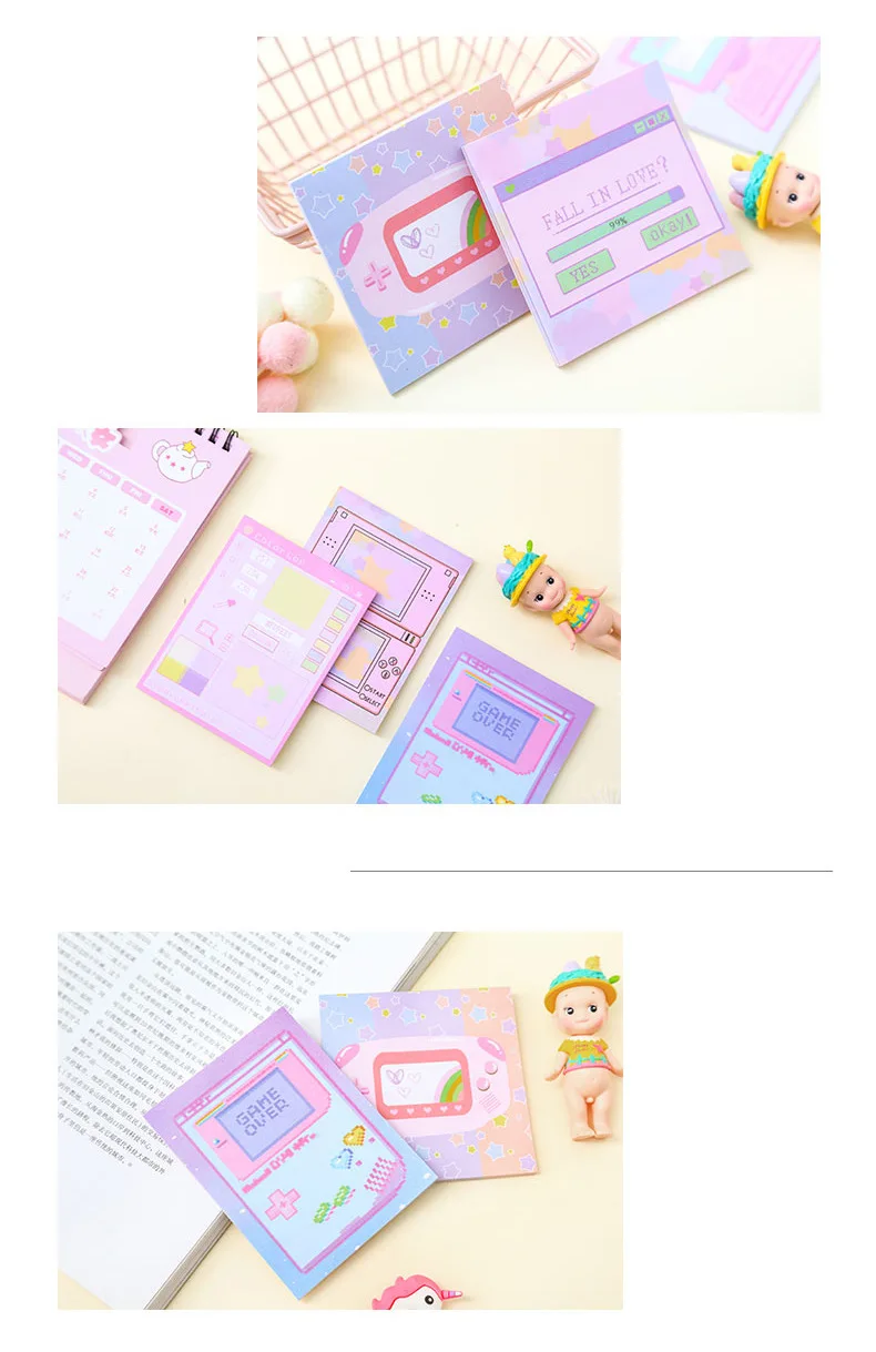 Computer Game Machine Style Planner Sticky Note Memo Pad Computer Game Machine Style Planner Sticky Note Memo Pad