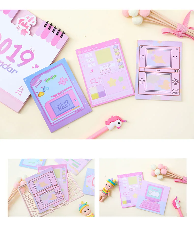 Computer Game Machine Style Planner Sticky Note Memo Pad Computer Game Machine Style Planner Sticky Note Memo Pad