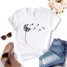 Wildflower Dandelion Print T-Shirt Wildflower Dandelion Print T-Shirt