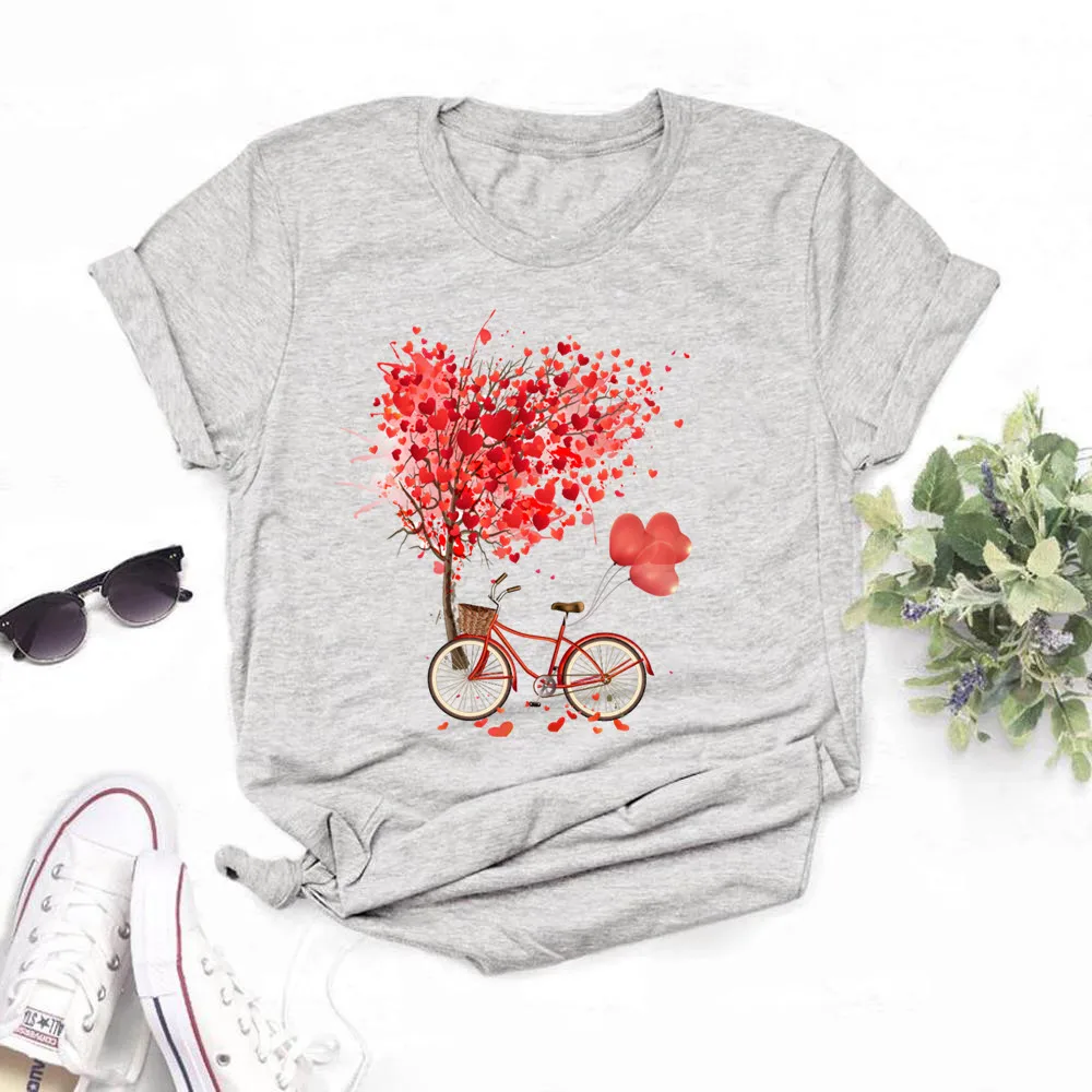 Kawaii Harajuku Bicycle Vogue Graphic T-Shirt For Women