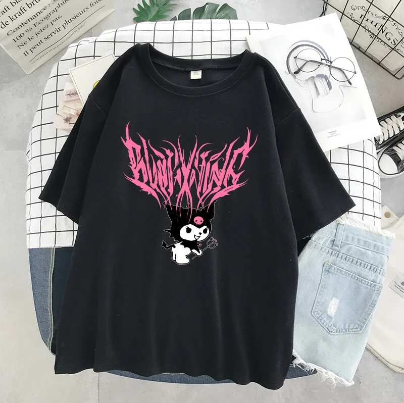 Bratz Rap Street Rock Harajuku Gothic Prints Casual T-Shirt Bratz Rap Street Rock Harajuku Gothic Prints Casual T-Shirt