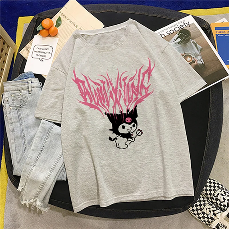 Bratz Rap Street Rock Harajuku Gothic Prints Casual T-Shirt Bratz Rap Street Rock Harajuku Gothic Prints Casual T-Shirt