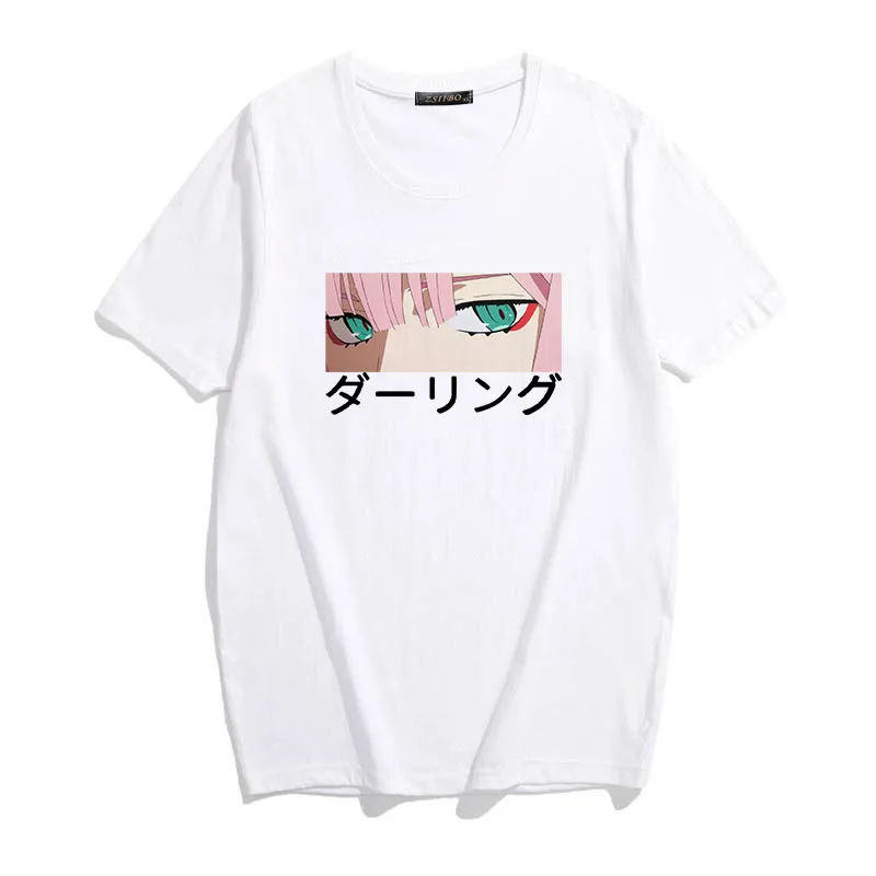 Darling In The Franxx Anime Harajuku Zero Two Beautiful Girl Print T-Shirt