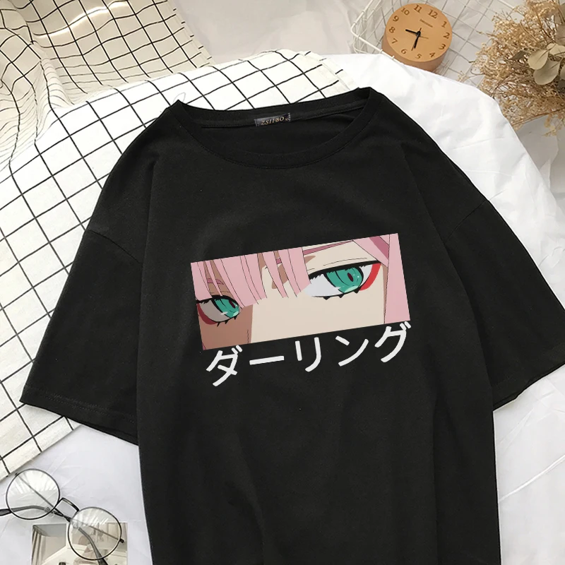 Darling In The Franxx Anime Harajuku Zero Two Beautiful Girl Print T-Shirt