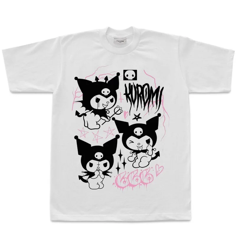 Street Rock Bratz Rap Gothic Harajuku Prints T-Shirt Street Rock Bratz Rap Gothic Harajuku Prints T-Shirt