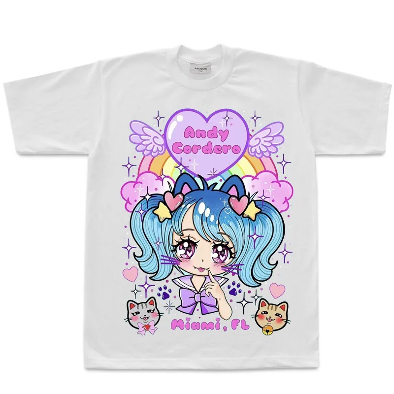 Street Rock Bratz Rap Gothic Harajuku Prints T-Shirt Street Rock Bratz Rap Gothic Harajuku Prints T-Shirt