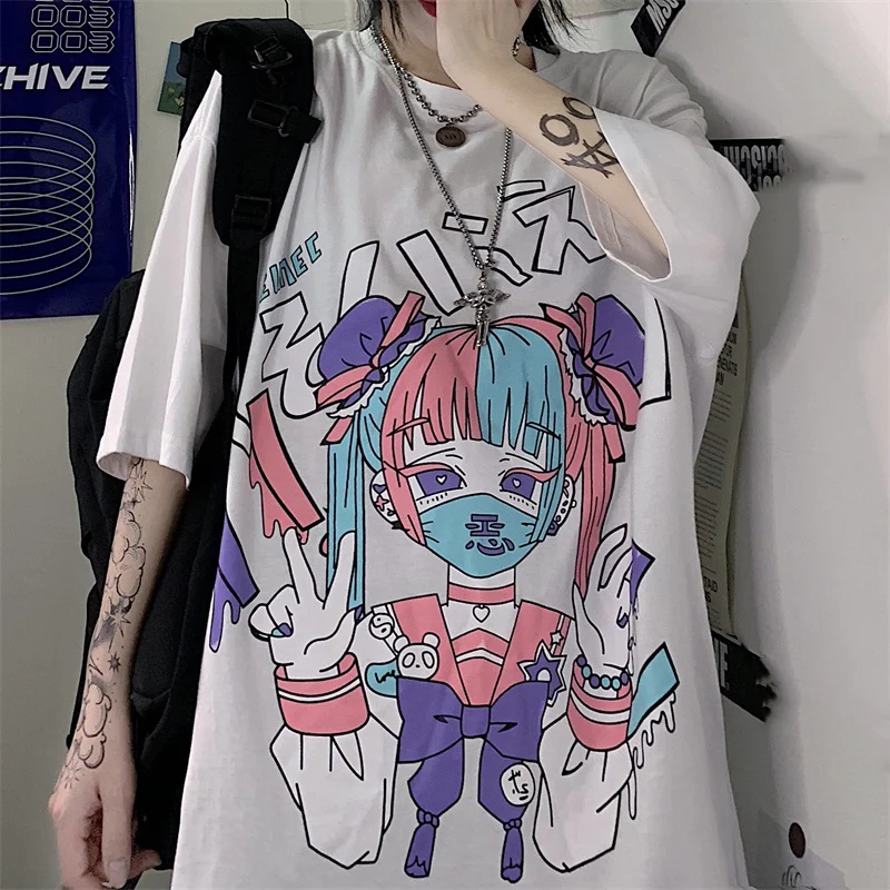 Harajuku Punk Dark Grunge Streetwear Tshirts