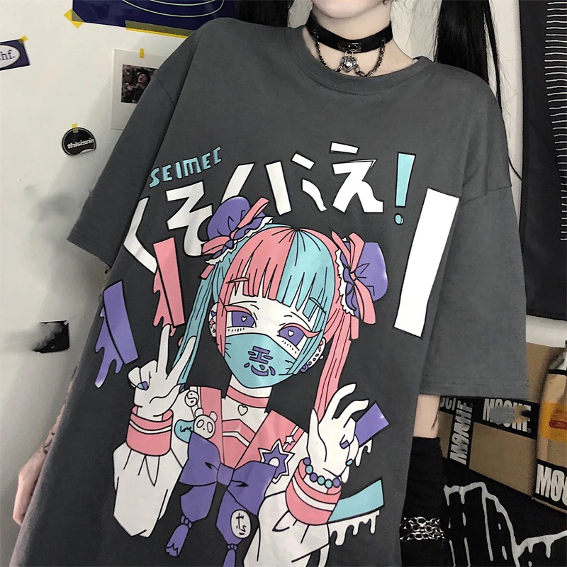 Harajuku Punk Dark Grunge Streetwear Tshirts