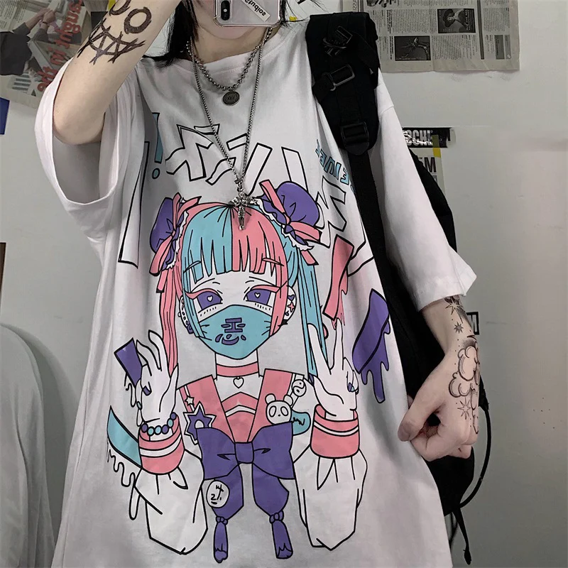 Harajuku Punk Dark Grunge Streetwear Tshirts