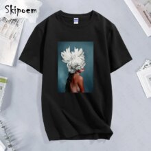 Harajuku Aesthetics Flowers Feather Print Tshirt Harajuku Aesthetics Flowers Feather Print Tshirt