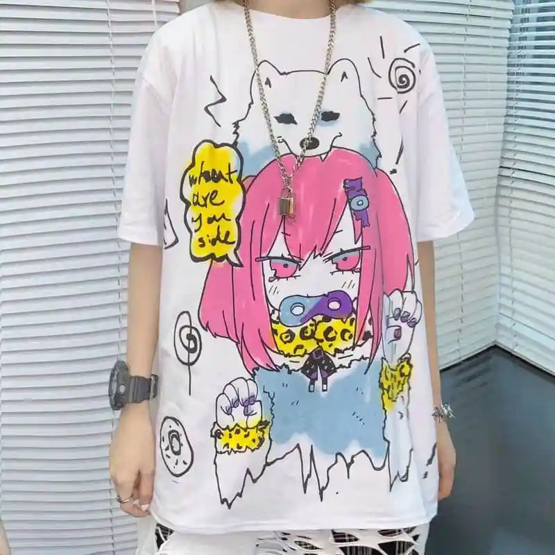 Harajuku Pumpkin Print Patchwork Casual Long Sleeve T-Shirt