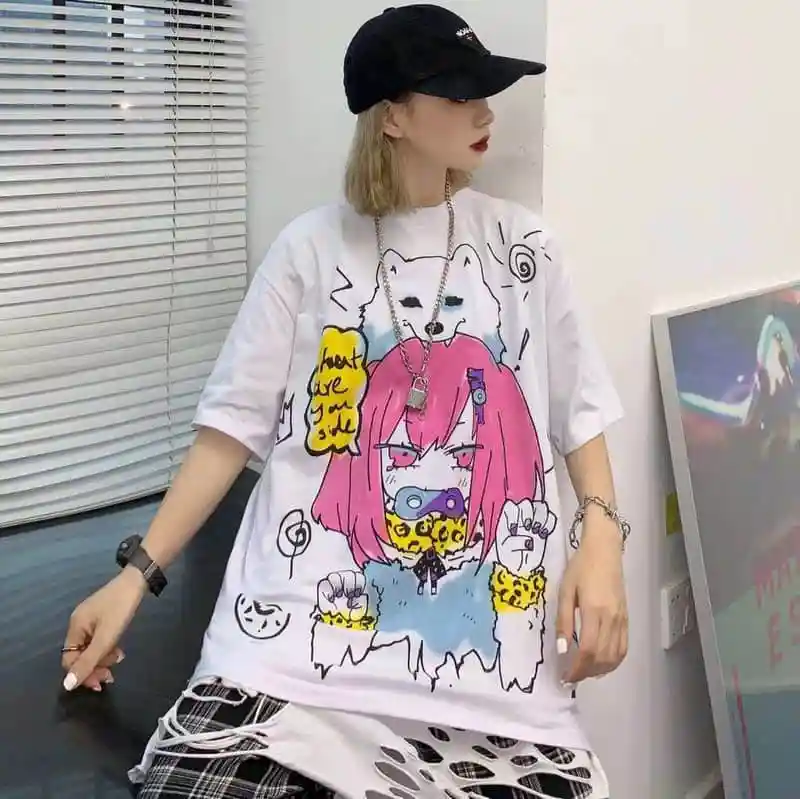 Harajuku Pumpkin Print Patchwork Casual Long Sleeve T-Shirt