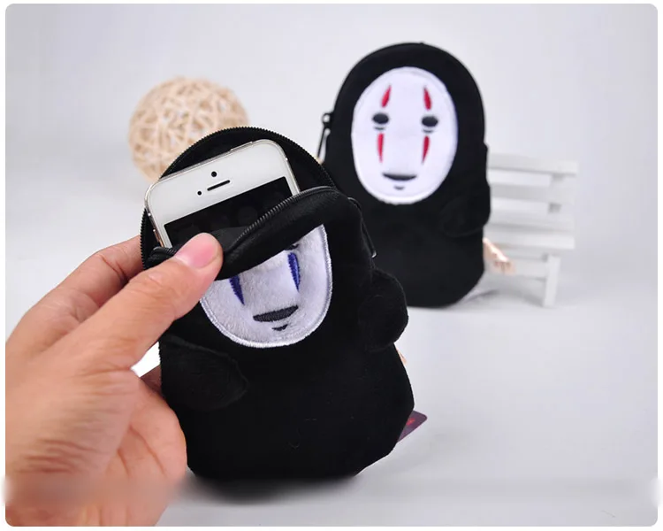 Spirited Away No Face Man Anime Soft Plush Coin Purse
