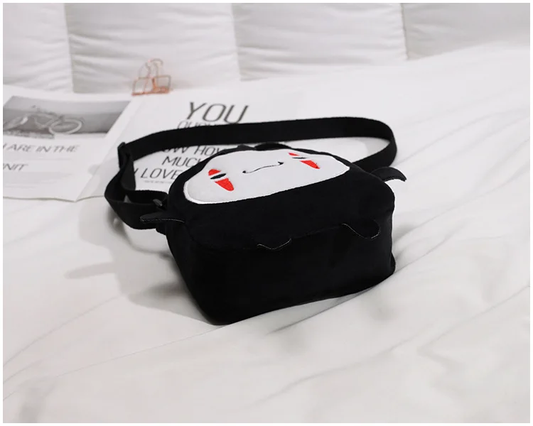 Faceless Man Cartoon Plush Small Shoulder Crossbody Bags