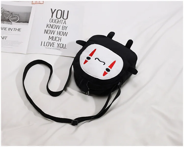 Faceless Man Cartoon Plush Small Shoulder Crossbody Bags