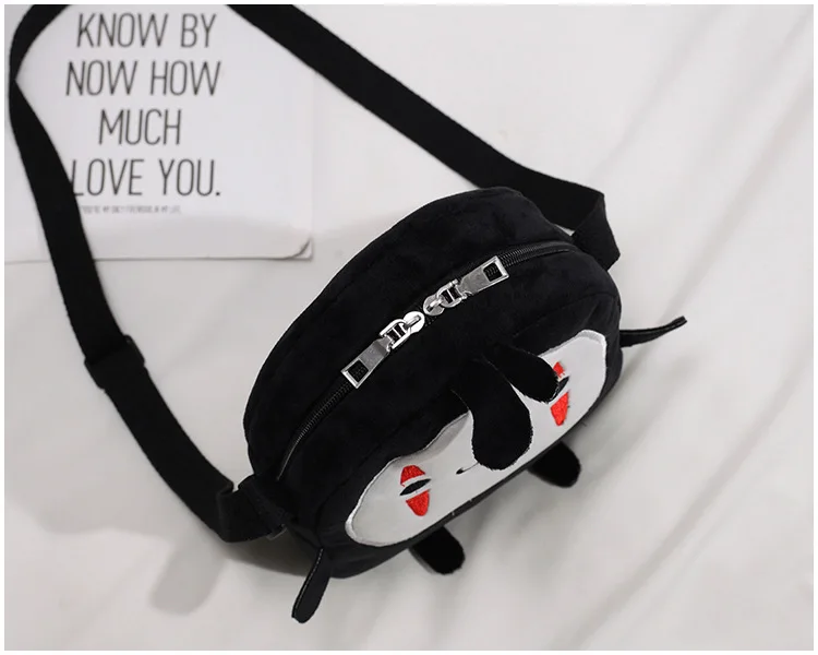 Faceless Man Cartoon Plush Small Shoulder Crossbody Bags