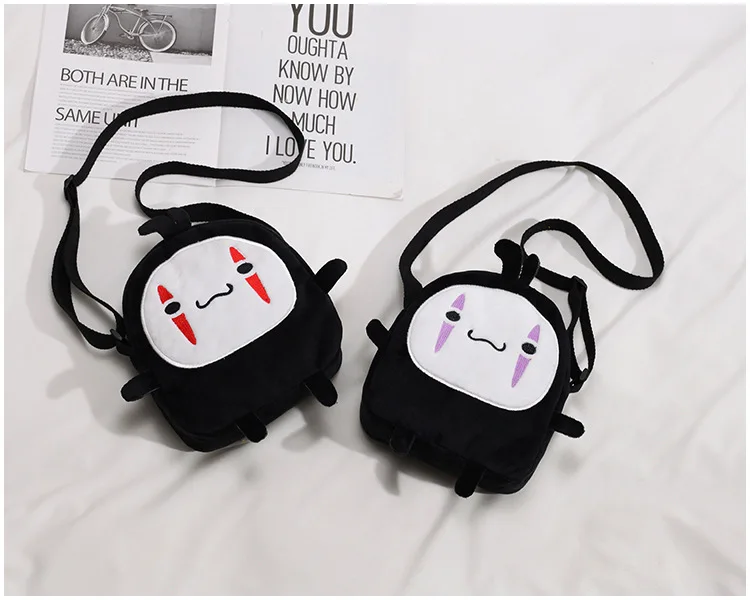 Faceless Man Cartoon Plush Small Shoulder Crossbody Bags