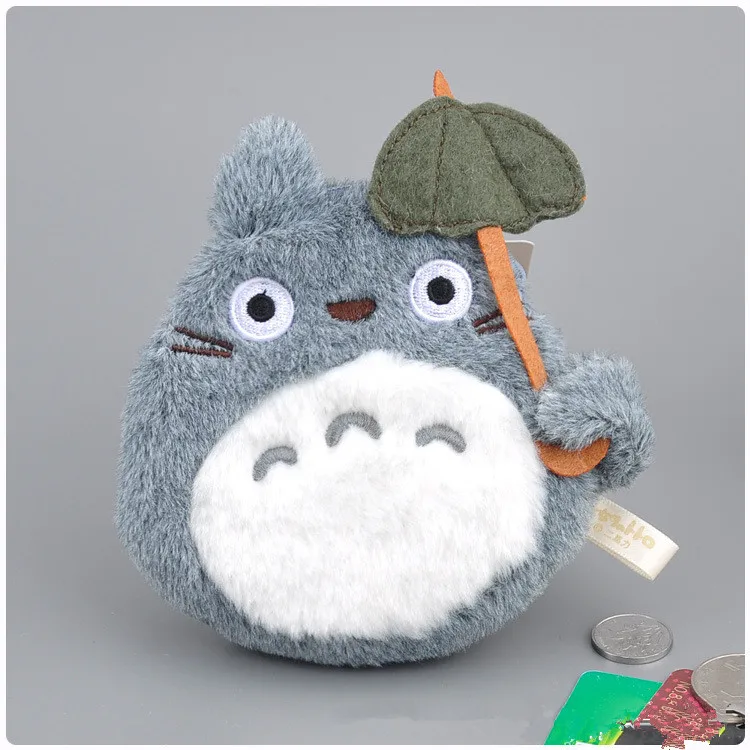 Cat/Chick/Totoro Leaves Anime Soft Stuffed Coin Purse