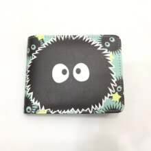 Cartoon Totoro Printed Canvas Short Wallet Cartoon Totoro Printed Canvas Short Wallet