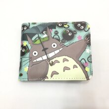 Cartoon Totoro Printed Canvas Short Wallet Cartoon Totoro Printed Canvas Short Wallet