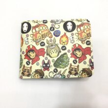 Cartoon Totoro Printed Canvas Short Wallet Cartoon Totoro Printed Canvas Short Wallet