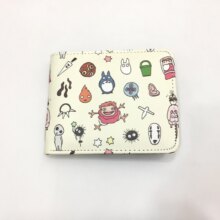 Cartoon Totoro Printed Canvas Short Wallet Cartoon Totoro Printed Canvas Short Wallet