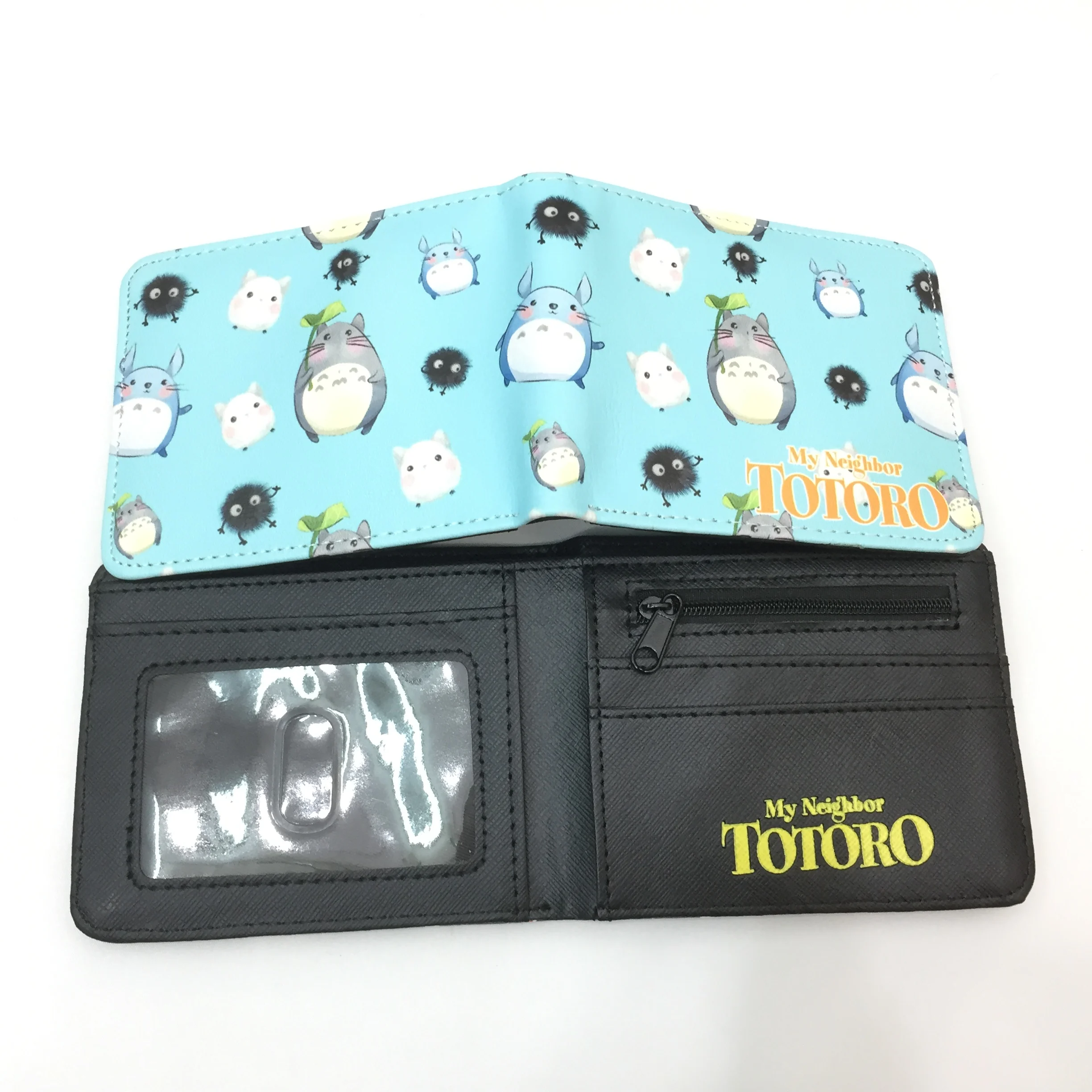 Cartoon Totoro Printed Canvas Short Wallet Cartoon Totoro Printed Canvas Short Wallet