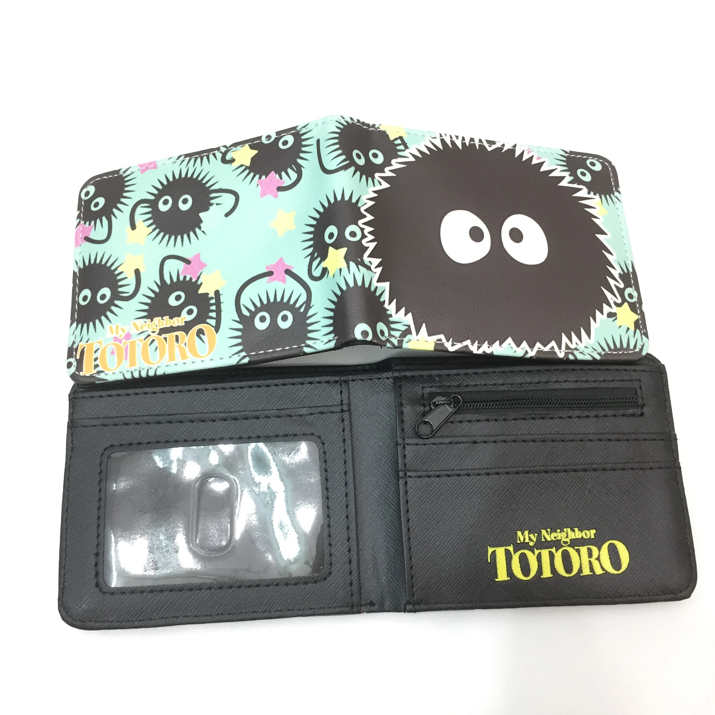 Cartoon Totoro Printed Canvas Short Wallet Cartoon Totoro Printed Canvas Short Wallet