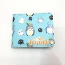 Cartoon Totoro Printed Canvas Short Wallet Cartoon Totoro Printed Canvas Short Wallet