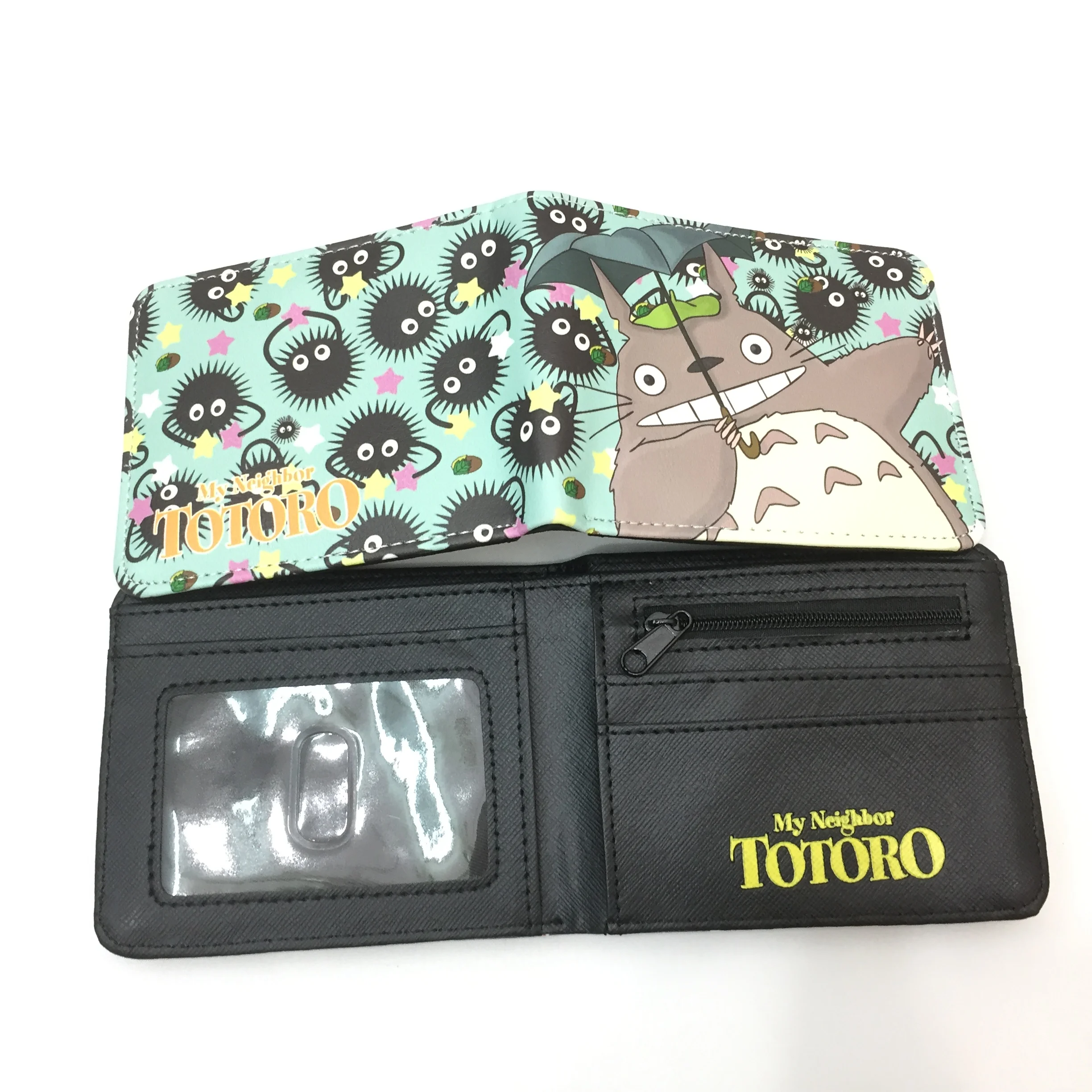 Cartoon Totoro Printed Canvas Short Wallet Cartoon Totoro Printed Canvas Short Wallet