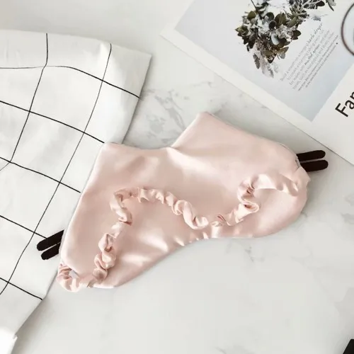 Cat Cartoon Soft Stuffed Gray Plush Slippers & Blindfold