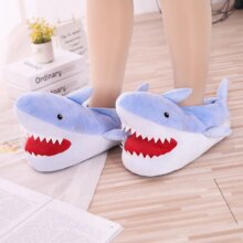 Shark Shape Warm Comfortable Indoor Plush Slippers Shoes Shark Shape Warm Comfortable Indoor Plush Slippers Shoes