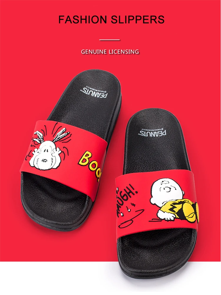 Cartoon Style On Flip Flops Indoor Slippers