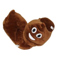 Brown Smile Cartoon Plain Warm Unisex Slippers Brown Smile Cartoon Plain Warm Unisex Slippers