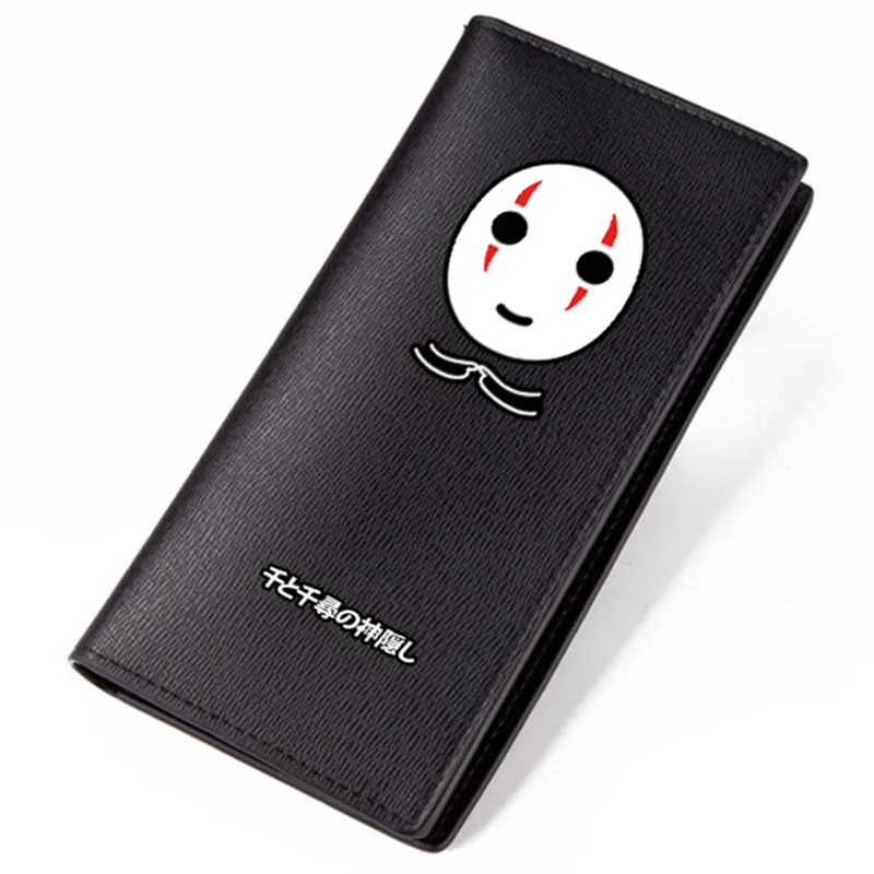Spirited Away Black No Face Mask Anime Printing Card Holder Purse