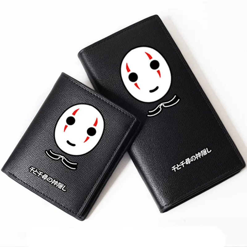 Spirited Away Black No Face Mask Anime Printing Card Holder Purse