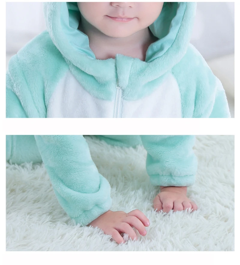 Yellow Pikachu Anime Kigurumi Onesies Pajamas Costume For Newborn Infant Baby