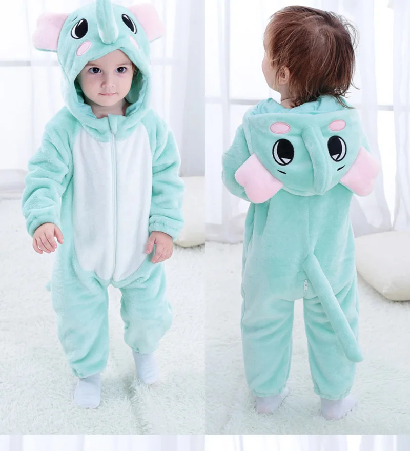 Yellow Pikachu Anime Kigurumi Onesies Pajamas Costume For Newborn Infant Baby