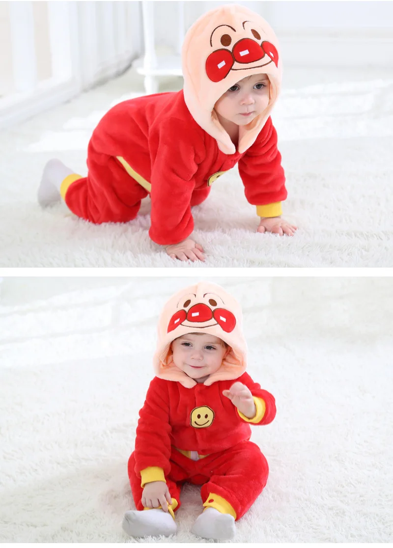 Yellow Pikachu Anime Kigurumi Onesies Pajamas Costume For Newborn Infant Baby