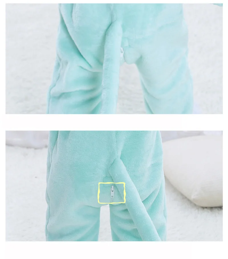 Yellow Pikachu Anime Kigurumi Onesies Pajamas Costume For Newborn Infant Baby