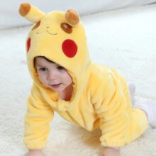 Yellow Pikachu Anime Kigurumi Onesies Pajamas Costume For Newborn Infant Baby Yellow Pikachu Anime Kigurumi Onesies Pajamas Costume For Newborn Infant Baby