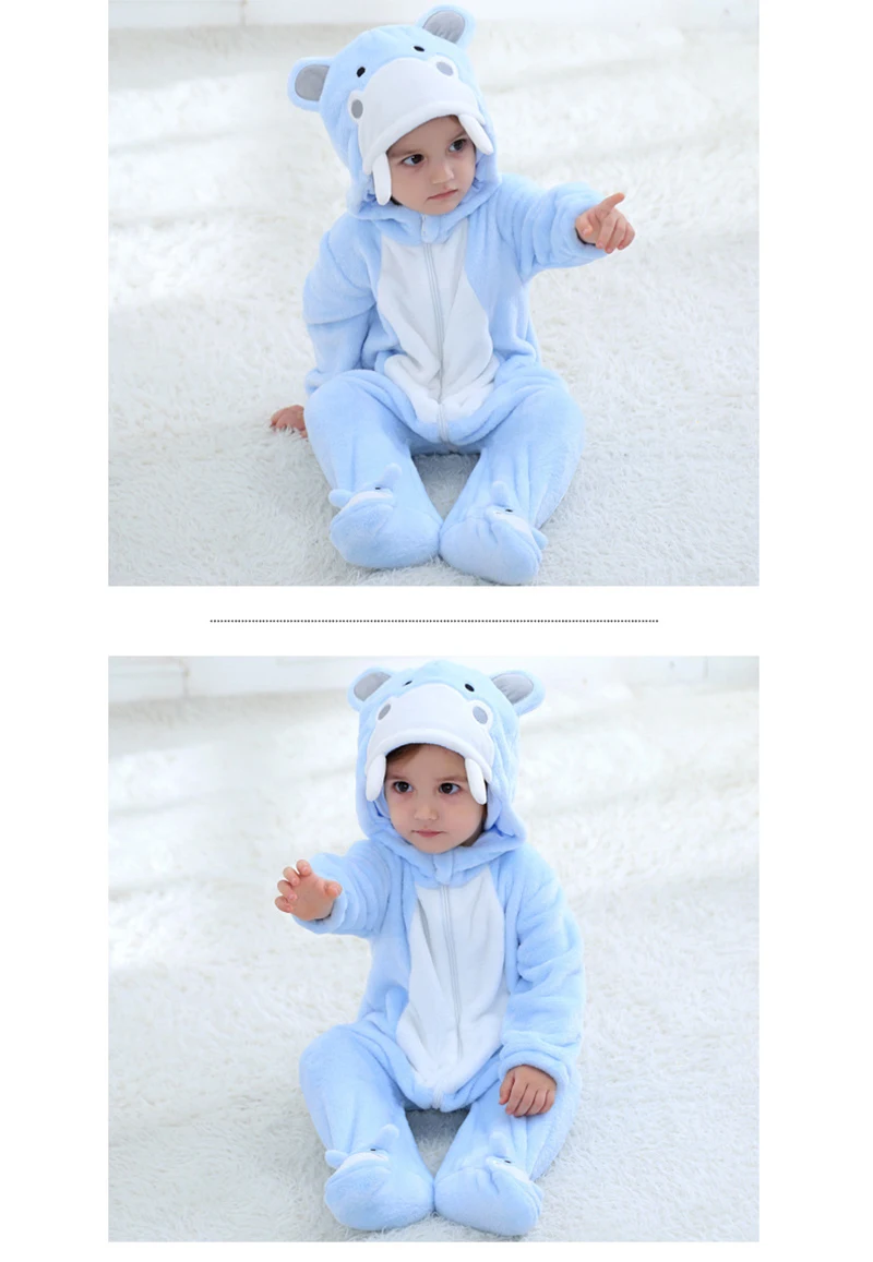Yellow Pikachu Anime Kigurumi Onesies Pajamas Costume For Newborn Infant Baby