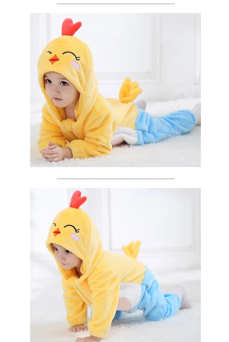 Yellow Pikachu Anime Kigurumi Onesies Pajamas Costume For Newborn Infant Baby