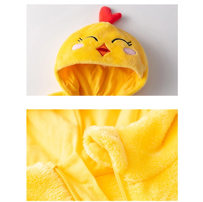 Yellow Pikachu Anime Kigurumi Onesies Pajamas Costume For Newborn Infant Baby
