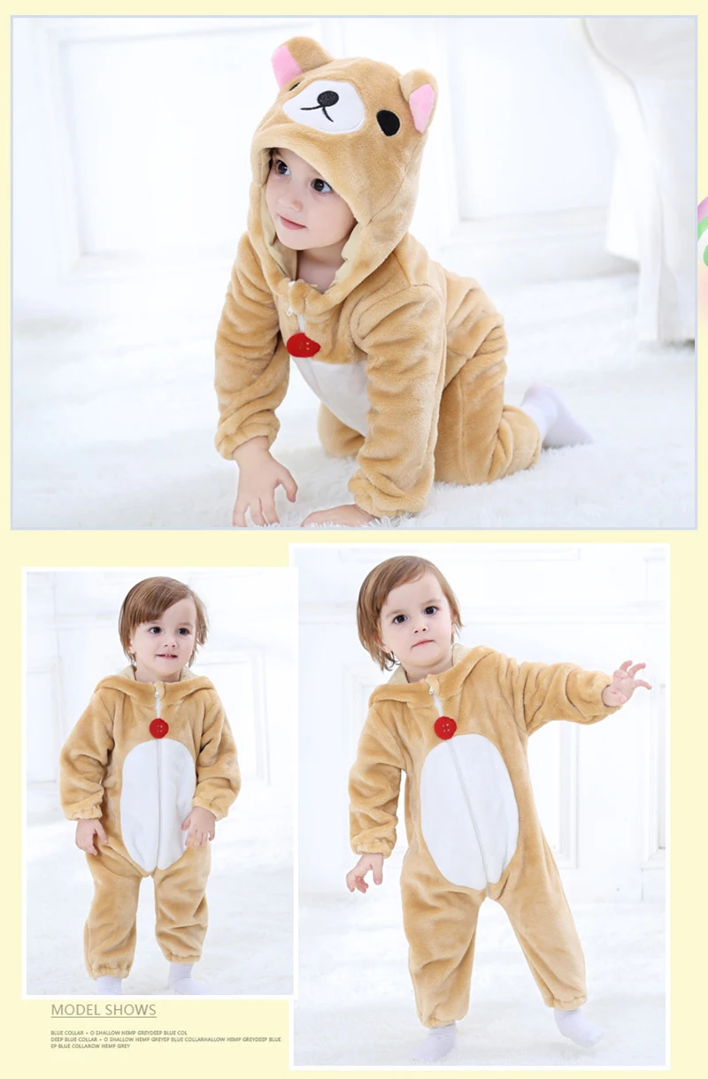 Yellow Pikachu Anime Kigurumi Onesies Pajamas Costume For Newborn Infant Baby
