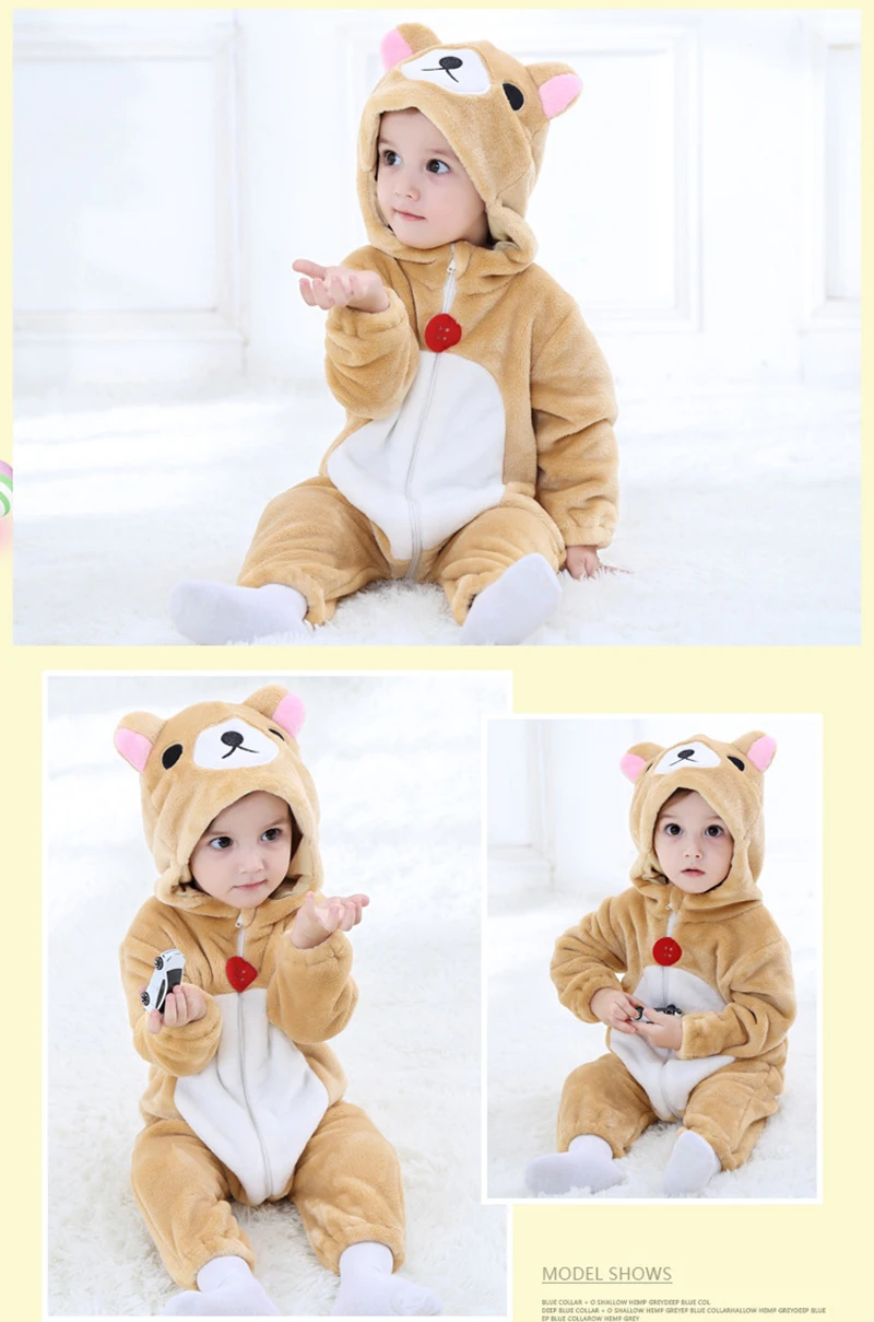 Yellow Pikachu Anime Kigurumi Onesies Pajamas Costume For Newborn Infant Baby