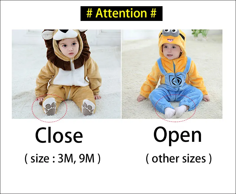 Kigurumis Onesie Lion Animal Long Sleeve Costume For Infant Baby
