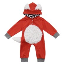 Fox Animal Kigurumis Onesie Pajama For Infant Baby Fox Animal Kigurumis Onesie Pajama For Infant Baby